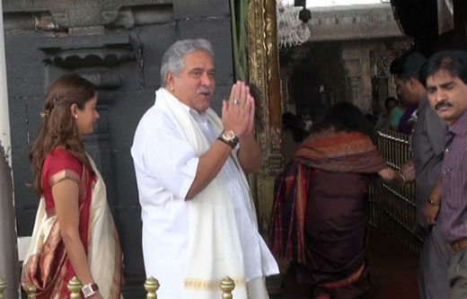 mallya in Tirupathi